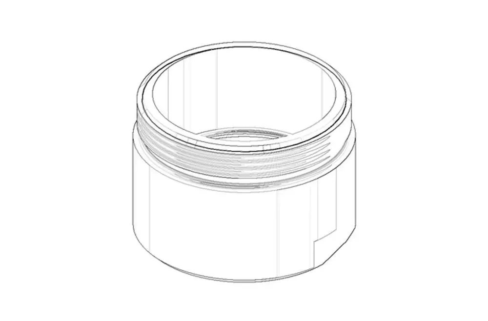 DORNBRACHT Luftsprudlerhülse ERSATZTEILE 092301022 D. 18,5 x 13 mm Chrom, 092301022-00 Galeriebild 1
